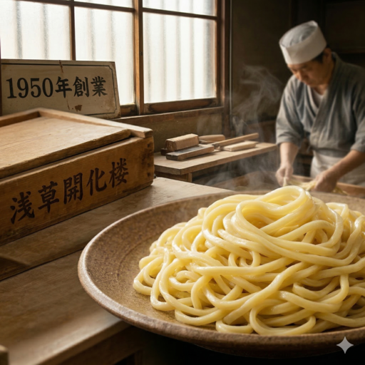 浅草開化楼の麺